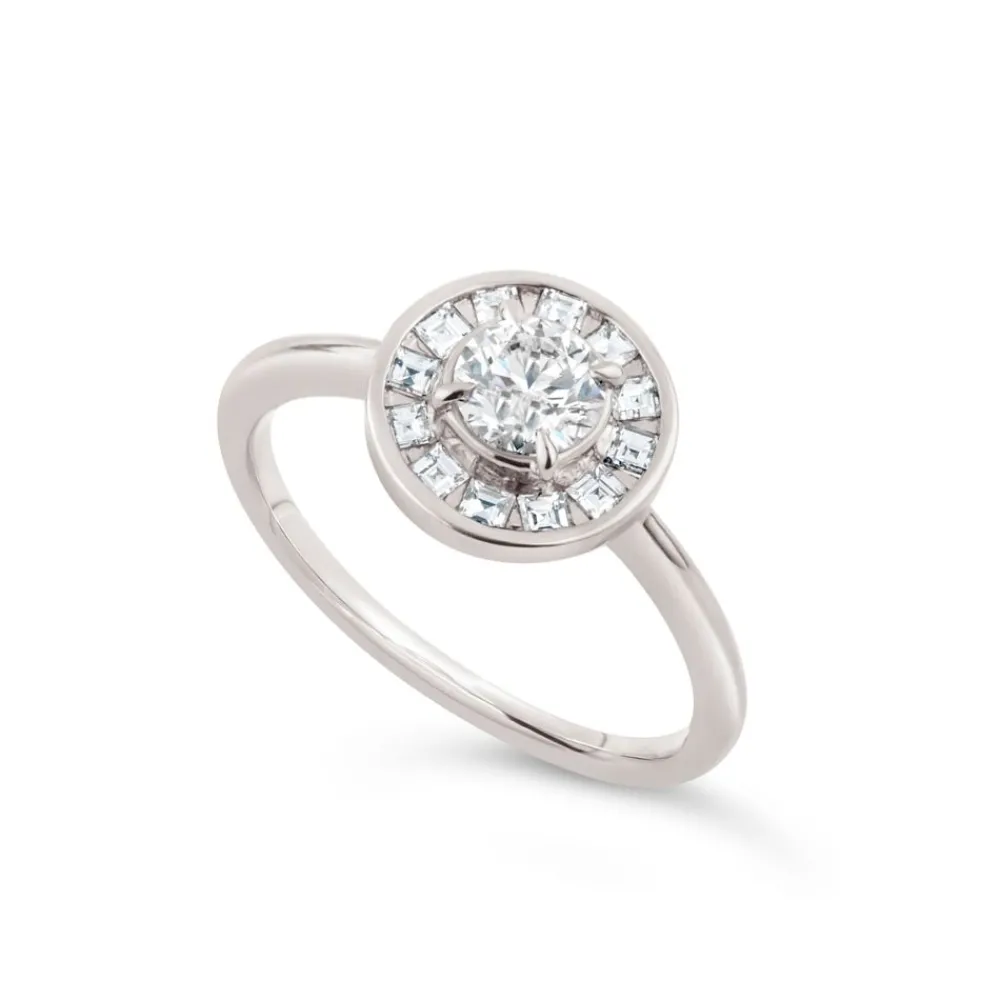 Dinny Hall Ava 18K Fine Brilliant & Carre Cut Diamond Ring