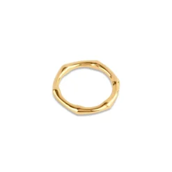 Dinny Hall Bamboo Ring In 22K Yellow Gold Vermeil