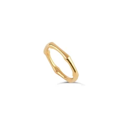 Dinny Hall Bamboo Ring In 22K Yellow Gold Vermeil