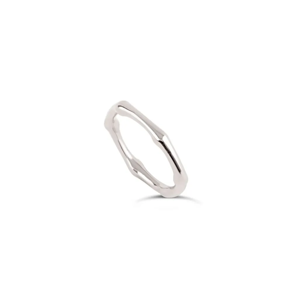 Dinny Hall Bamboo Ring In Sterling Silver