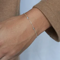 Dinny Hall Bijou Folded Heart Bracelet