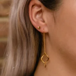 Dinny Hall Bijou Folded Heart Studs