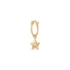Dinny Hall Bijou Recycled Gold Single Star Diamond Drop