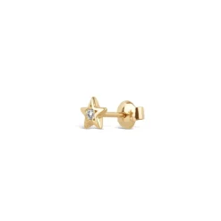 Dinny Hall Bijou Recycled Gold Single Diamond Star Stud