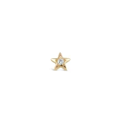 Dinny Hall Bijou Recycled Gold Single Diamond Star Stud