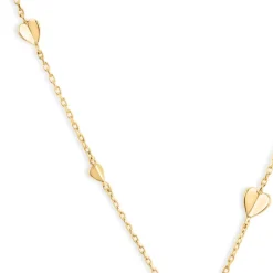 Dinny Hall Bijou Solid Gold Folded Heart Lariat