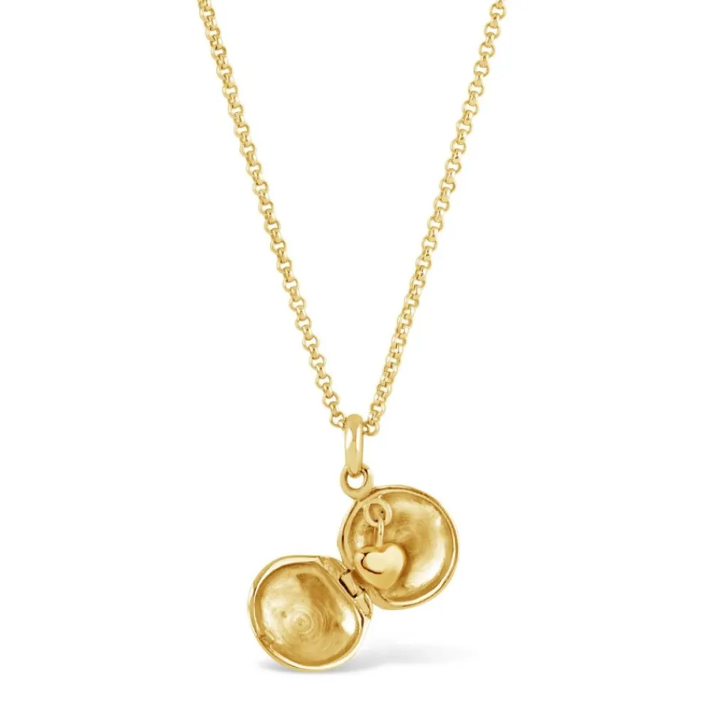 Dinny Hall Button Locket With Heart Charm