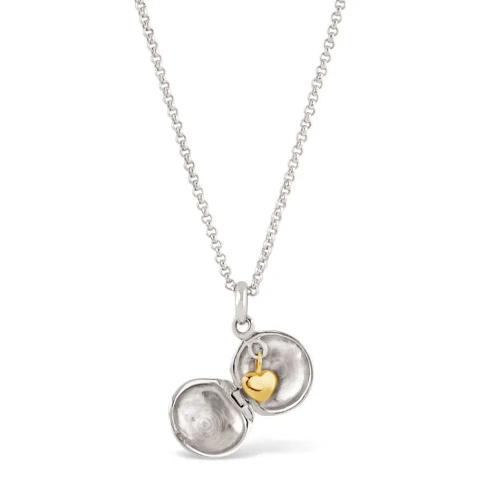 Dinny Hall Button Locket With Heart Charm