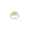 Dinny Hall Cushion Solid Gold Engraved Signet Pinky Ring