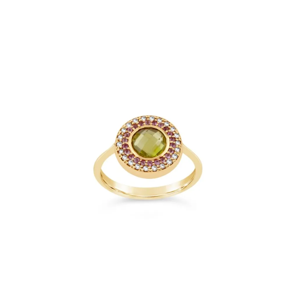 Dinny Hall Double Halo 14K Fine Pinky Ring