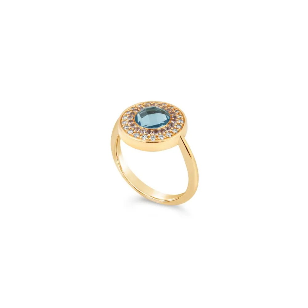 Dinny Hall Double Halo 14K Fine Pinky Ring