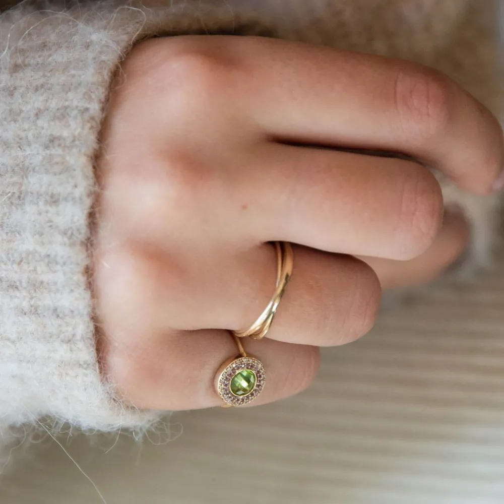 Dinny Hall Double Halo 14K Fine Pinky Ring