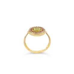 Dinny Hall Double Halo 14K Fine Pinky Ring