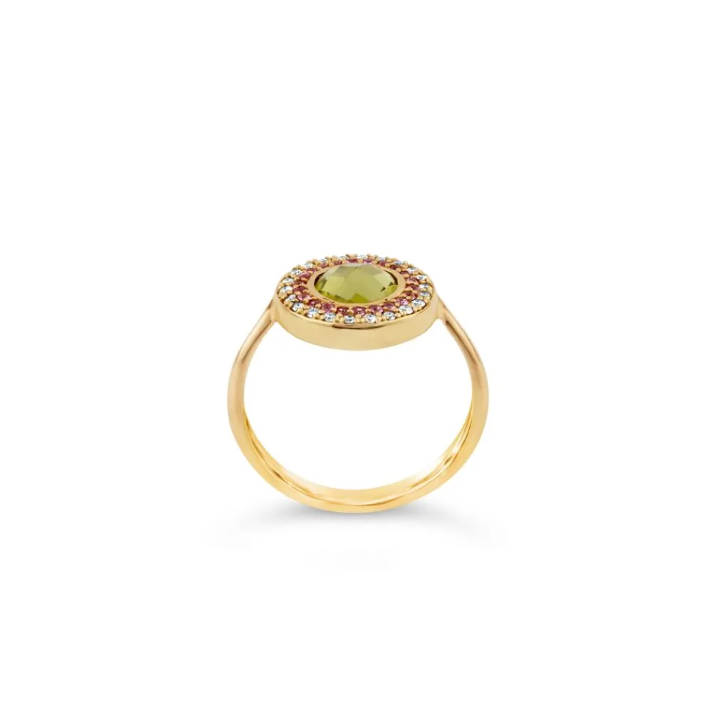 Dinny Hall Double Halo 14K Fine Pinky Ring