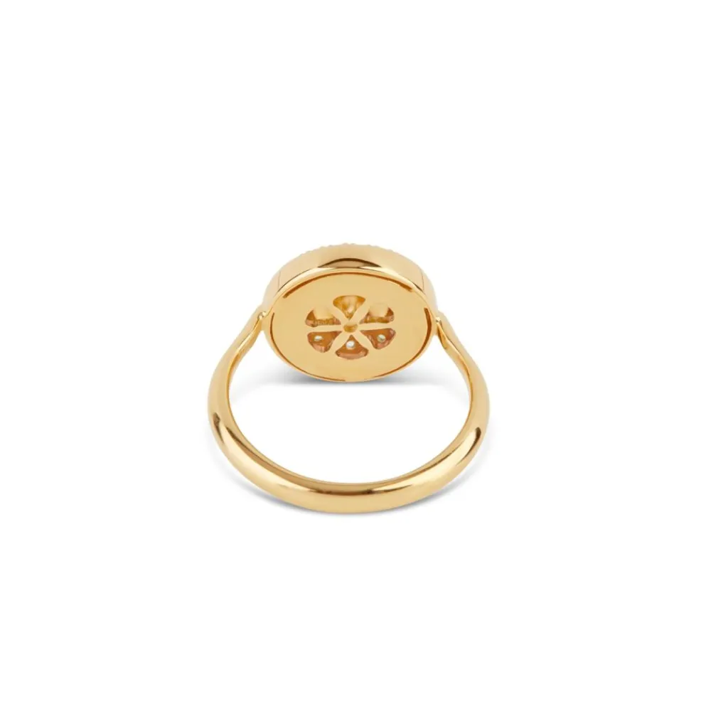 Dinny Hall Double Halo 14K Fine Pinky Ring