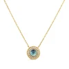 Dinny Hall Double Halo 14K Gold Pendant