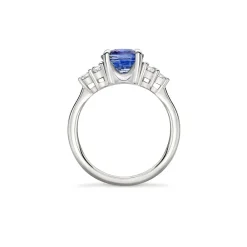 Dinny Hall Edie 18K Fine Cornflower Blue Sapphire & Diamond Ring