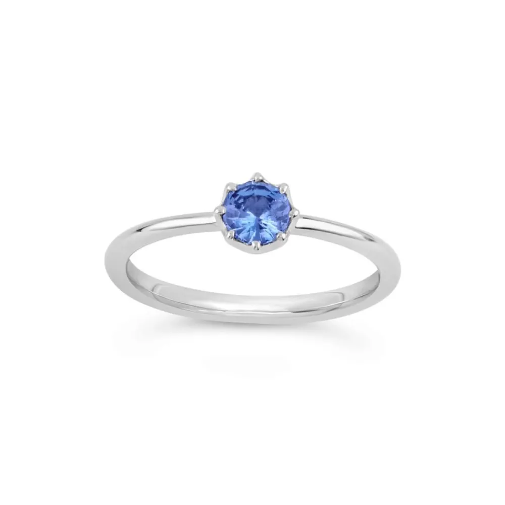 Dinny Hall Ellie 18K Fine Blue Sapphire Solitaire Ring