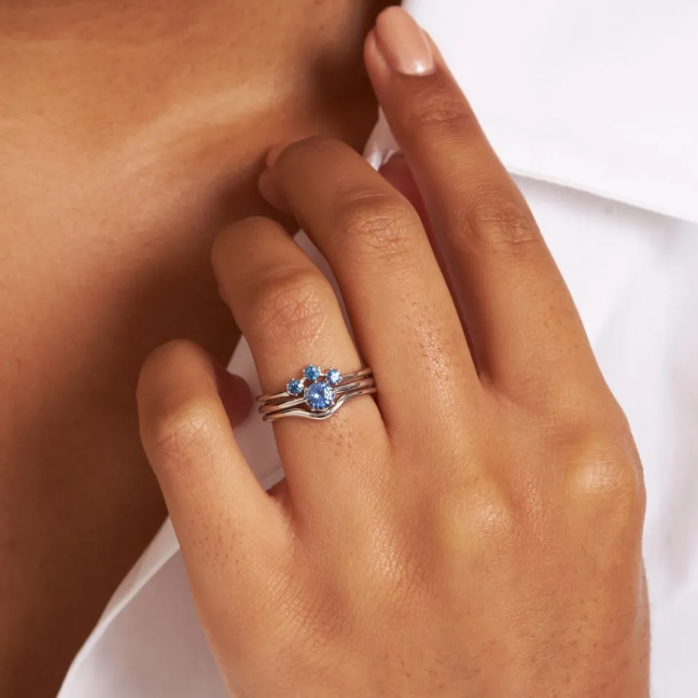 Dinny Hall Ellie 18K Fine Blue Sapphire Solitaire Ring