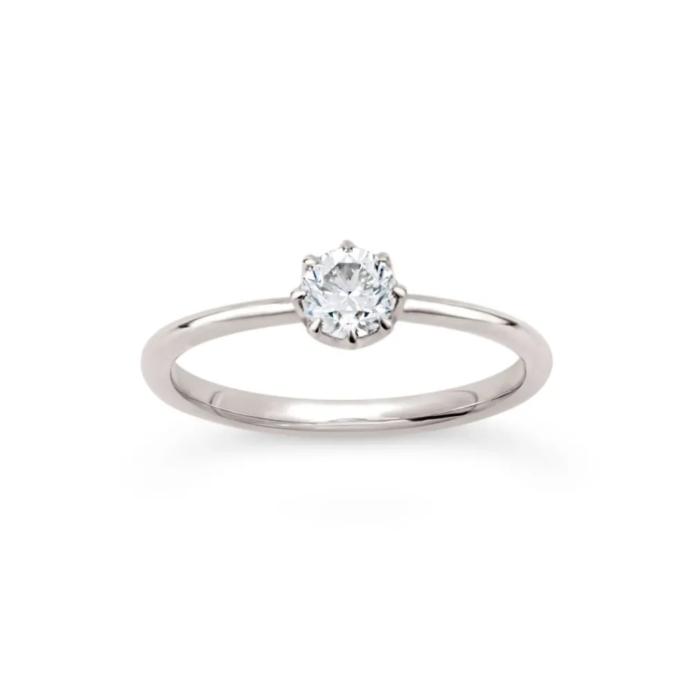 Dinny Hall Ellie 18K Fine Diamond Solitaire Ring