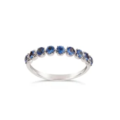 Dinny Hall Elyhara 18K Fine Blue Sapphire Half Eternity Ring