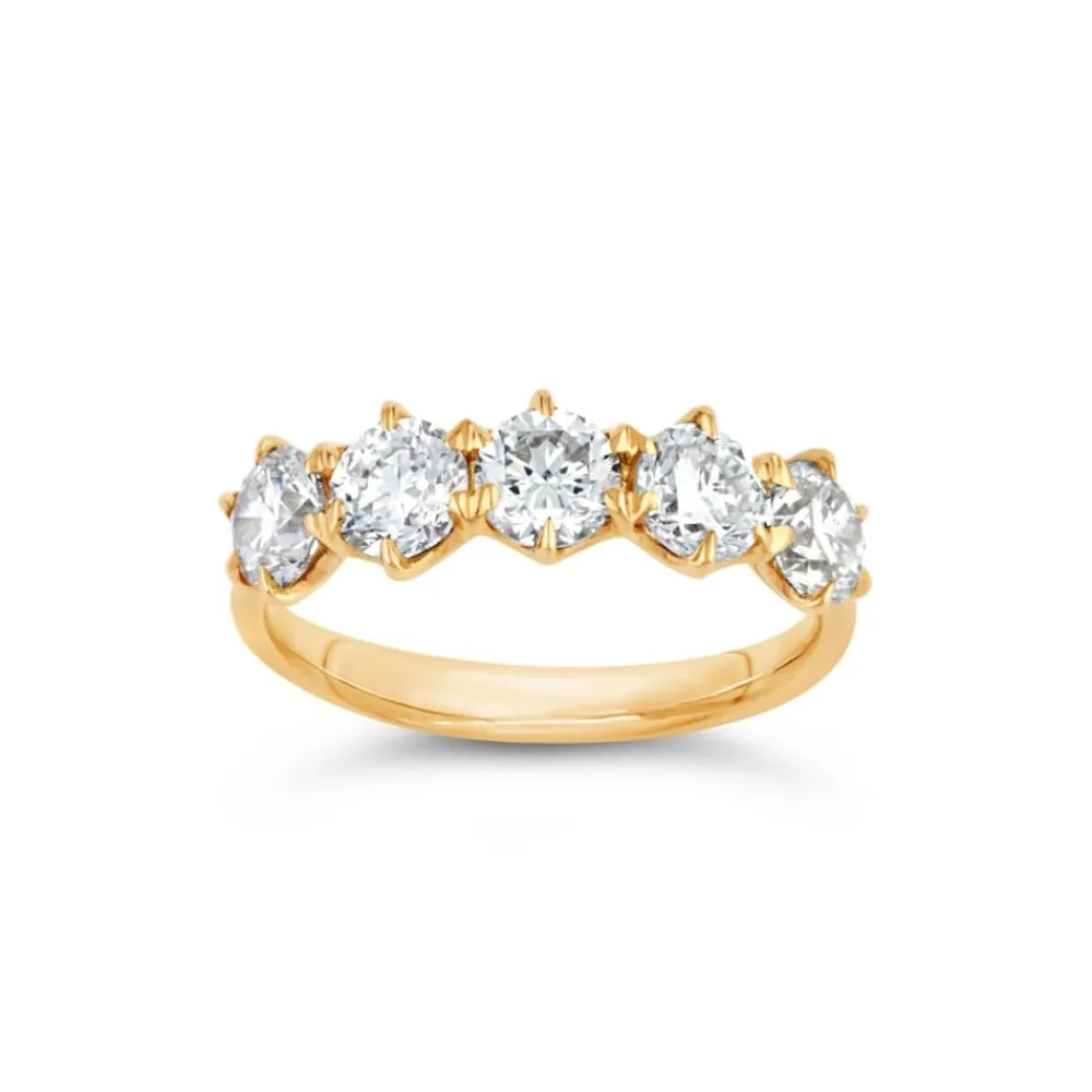 Dinny Hall Elyhara 18K Fine Diamond Five Stone Ring