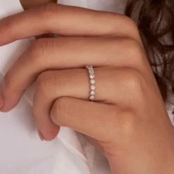Dinny Hall Elyhara 18K Fine Diamond Half Eternity Ring