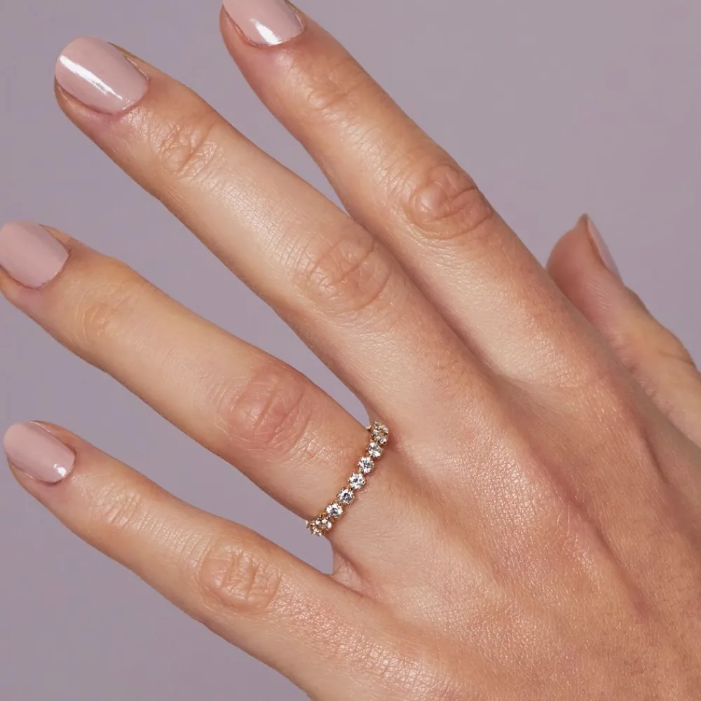 Dinny Hall Elyhara 18K Fine Diamond Half Eternity Ring
