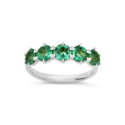 Dinny Hall Elyhara 18K Fine Emerald Five Stone Ring