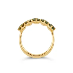 Dinny Hall Elyhara 18K Fine Green Sapphire Five Stone Ring