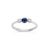 Dinny Hall Elyhara 18K Fine Royal Blue Sapphire & Brilliant Cut Diamond Small Trilogy Ring