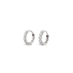 Dinny Hall Elyhara 18K Gold Diamond Huggie Hoops