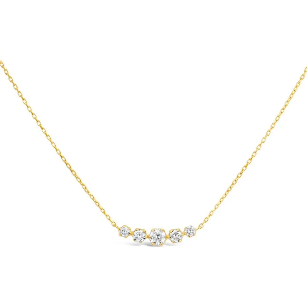 Dinny Hall Elyhara 14K Gold Diamond Scoop Necklace
