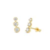 Dinny Hall Elyhara 14K Gold Diamond Trio Studs