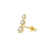 Dinny Hall Elyhara 14K Gold Single Diamond Trio Stud