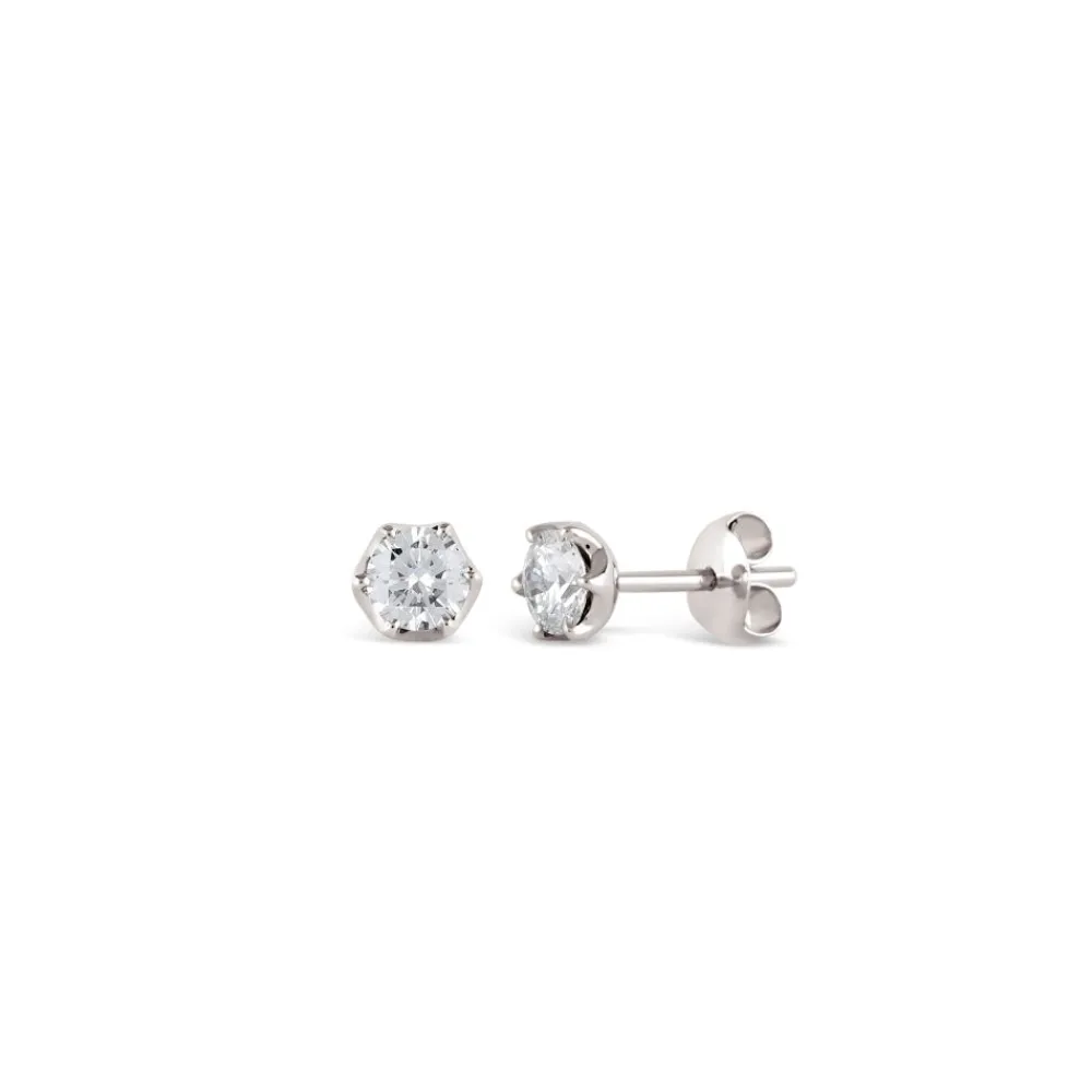 Dinny Hall Elyhara 18K White Gold Diamond Studs