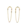 Dinny Hall Forget Me Not 9K Diamond Chain Drop Earrings
