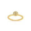 Dinny Hall Gem Drop Rose Cut Stacking Ring