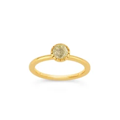 Dinny Hall Gem Drop Rose Cut Stacking Ring