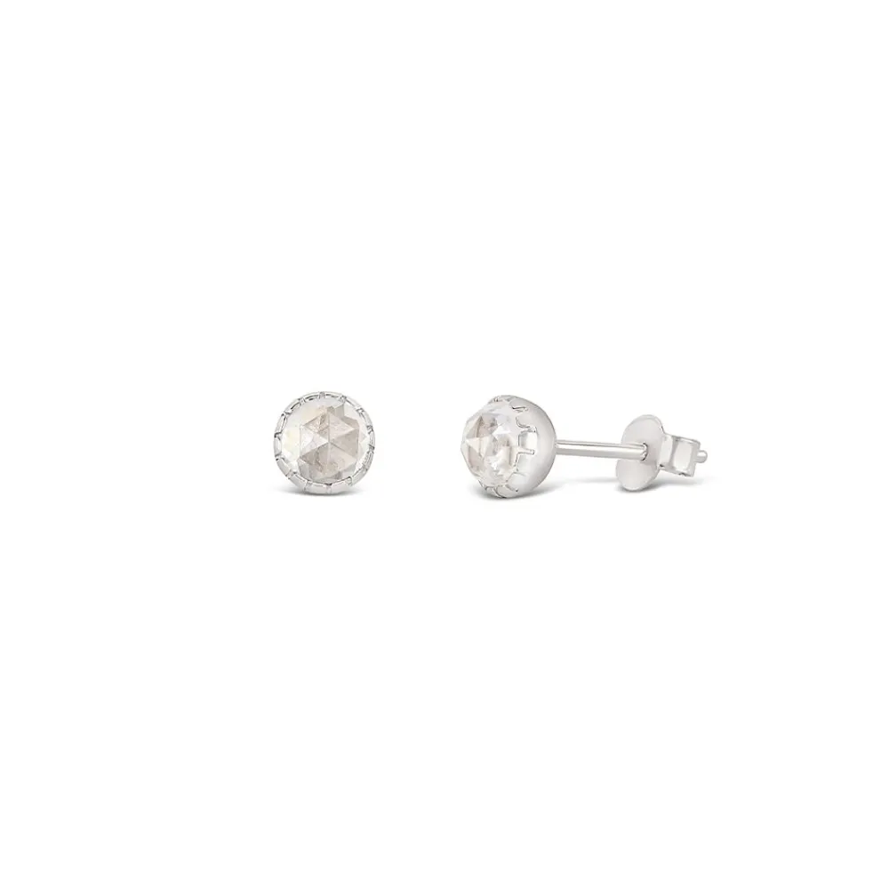 Dinny Hall Gem Drop Rose Cut Studs