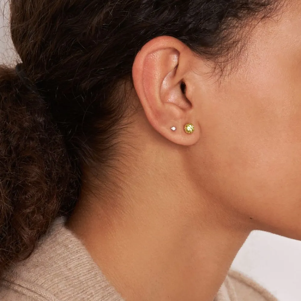 Dinny Hall Gem Drop Rose Cut Studs