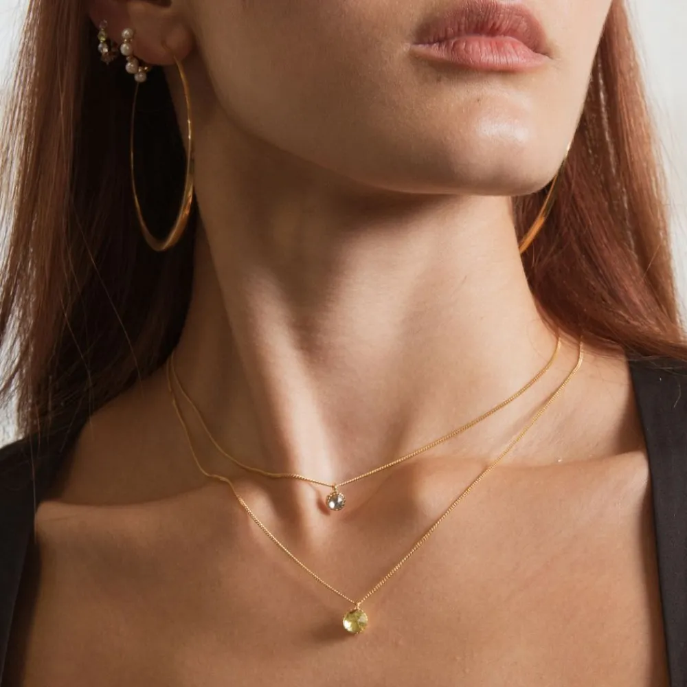 Dinny Hall Gem Drop Small Rose Cut Pendant