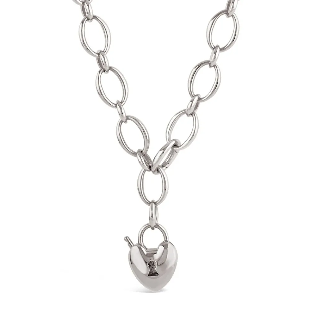 Dinny Hall Heart Padlock Necklace