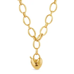Dinny Hall Heart Padlock Necklace