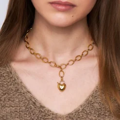 Dinny Hall Heart Padlock Necklace