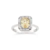 Dinny Hall Heni 18K Fine Lemon Yellow Sapphire & Diamond Ring