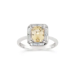 Dinny Hall Heni 18K Fine Lemon Yellow Sapphire & Diamond Ring