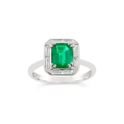 Dinny Hall Heni 18K Fine Vivid Green Emerald & Diamond Ring