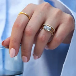 Dinny Hall Hollie 18K Fine Aquamarine Ring