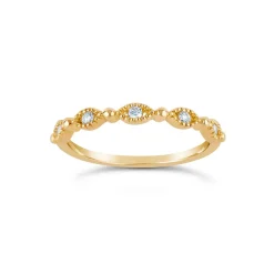 Dinny Hall Jasmine 14K Fine Diamond Set Half Eternity Ring